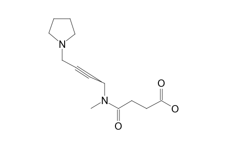 3-Carboxypropionamide, N-methyl-N-[4-(1-pyrrolidinyl)-2-butynyl]-