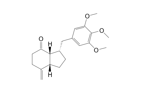 (3S*,3aR*,7aS*)-7-Methylene-3-(3,4,5-trimethoxybenzyl)octahydro-4H-inden-4-one