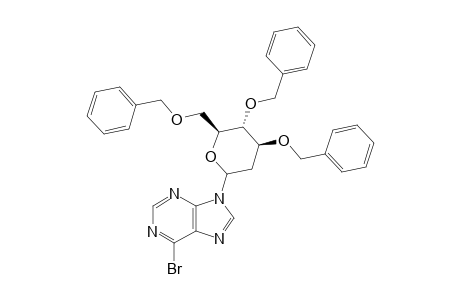 9-(3,4,6-TRI-O-BENZYL-2-DEOXY-D-ARABINO-HEXOPYRANOSYL)-6-BROMOPURINE