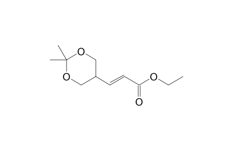 (E)-3-(2,2-dimethyl-1,3-dioxan-5-yl)-2-propenoic acid ethyl ester