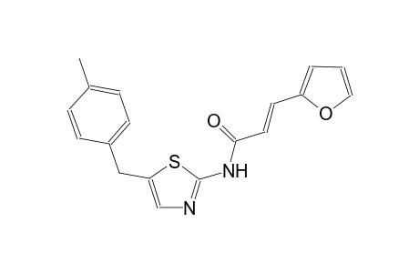 2-propenamide, 3-(2-furanyl)-N-[5-[(4-methylphenyl)methyl]-2-thiazolyl]-, (2E)-
