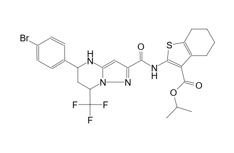 isopropyl 2-({[5-(4-bromophenyl)-7-(trifluoromethyl)-4,5,6,7-tetrahydropyrazolo[1,5-a]pyrimidin-2-yl]carbonyl}amino)-4,5,6,7-tetrahydro-1-benzothiophene-3-carboxylate