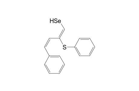 Benzene, [[2-[(2-phenylethenyl)seleno]ethenyl]thio]-, (E,Z)-