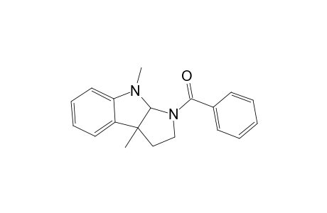 Pyrrolo[2,3-b]indole, 1-benzoyl-1,2,3,3a,8,8a-hexahydro-3a,8-dimethyl-, (3as-cis)-