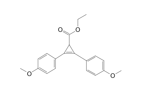 2-Cyclopropene-1-carboxylic acid, 2,3-bis(4-methoxyphenyl)-, ethyl ester