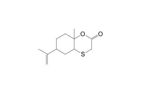 1-Methyl-8-(1-methylethenyl)-2-oxa-5-thiabicyclo[4.4.0]decan-3-one