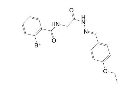 acetic acid, [(2-bromobenzoyl)amino]-, 2-[(E)-(4-ethoxyphenyl)methylidene]hydrazide