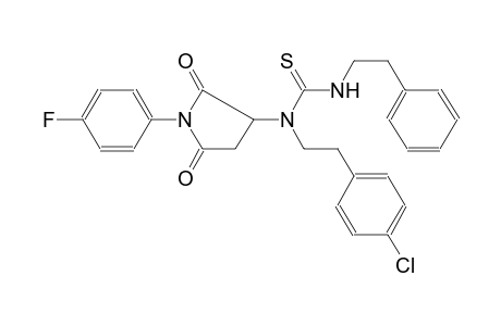 thiourea, N-[2-(4-chlorophenyl)ethyl]-N-[1-(4-fluorophenyl)-2,5-dioxo-3-pyrrolidinyl]-N'-(2-phenylethyl)-