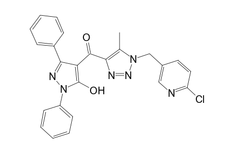 4-[(4-Methyl-3-(2-chloropyrid-5-ylmethyl)triazol-5-yl)carbonyl]-2,5-diphenyl-3-hydroxypyrazole