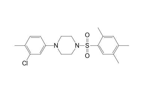1-(3-Chloranyl-4-methyl-phenyl)-4-(2,4,5-trimethylphenyl)sulfonyl-piperazine