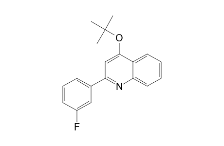 2-(3-fluorophenyl)-4-[(2-methylpropan-2-yl)oxy]quinoline