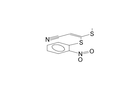 beta-methylthio-beta-(2-nitrophenylthio)acrylonitrile