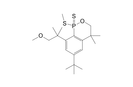 6-t-Butyl-4,4-dimethyl-8-(2-methoxy-1,1-dimethylethyl)-1-methylthio-2-oxa-1-phospha-1,2,3,4-tetrahydronaphthalene 1-thioxide