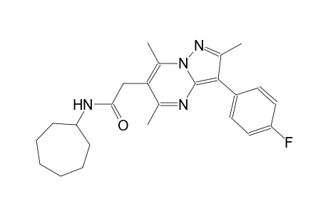 pyrazolo[1,5-a]pyrimidine-6-acetamide, N-cycloheptyl-3-(4-fluorophenyl)-2,5,7-trimethyl-