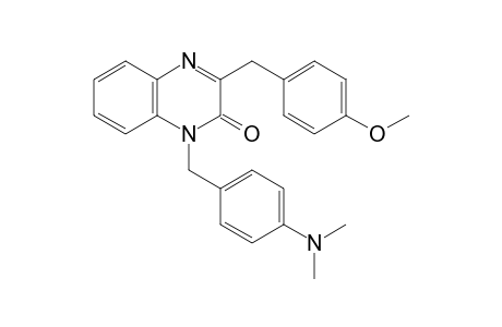 1-[p-(dimethylamino)benzyl]-3-(p-methoxybenzyl)-2(1H)-quinoxalinone