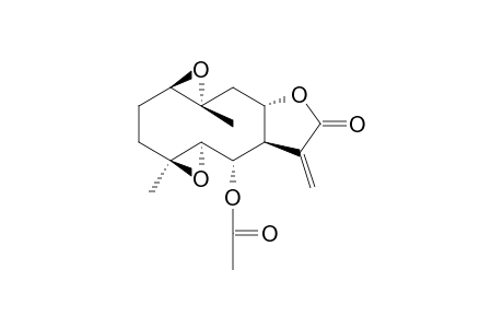 (1aS,2aS,5aR,6S,6aR,7aS,9aR)-1a,7a-dimethyl-5-methylene-4-oxododecahydrobis(oxireno)[2',3':4,5;2'',3'':8,9]cyclodeca[1,2-b]furan-6-yl acetate