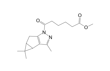 Hexanoic acid, 6-oxo-6-(3,4,4-trimethyl-3b,4,4a,5-tetrahydrocyclopropa[3,4]cyclopenta[1,2-c]pyrazol-1-yl)-, methyl ester