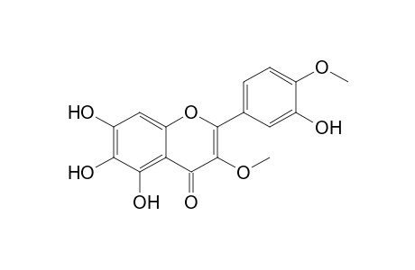 3-Methoxy-2-(4-methoxy-3-oxidanyl-phenyl)-5,6,7-tris(oxidanyl)chromen-4-one