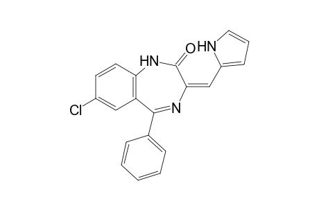 7-Chloro-2,3-dihydro-5-phenyl-3-[(pyrrolyl-2)methylene]-1H-1,4-benzodiazepin-2-one