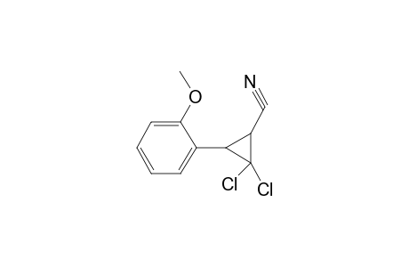 rac-trans-2,2-Dichloro-3-(2-methoxyphenyl)cyclopropanecarbonitrile