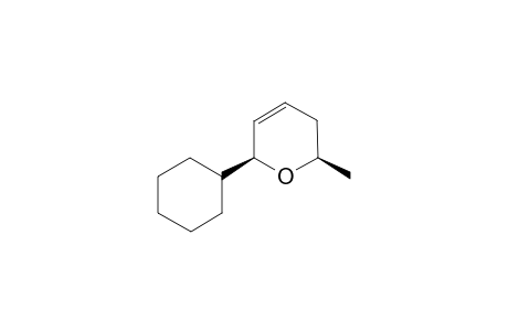 syn-2-(Cyclohexyl)-6-methyloxacyclohex-3-ene