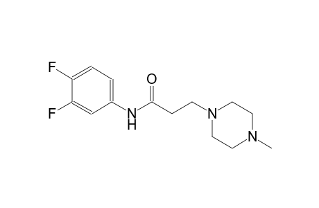 1-piperazinepropanamide, N-(3,4-difluorophenyl)-4-methyl-