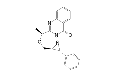 7-Methyl-3-phenyltetrahydroaziridino[1,2,-b]quinazolino[2,3-g][1,2,5]diazaoxaepine-13(1H)-one
