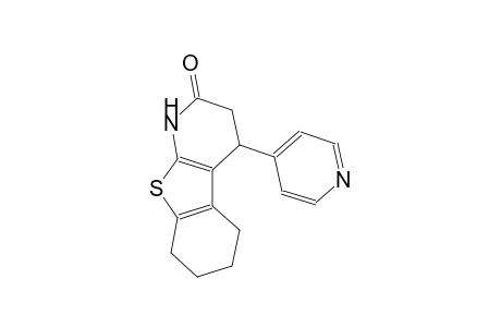 benzo[4,5]thieno[2,3-b]pyridin-2(1H)-one, 3,4,5,6,7,8-hexahydro-4-(4-pyridinyl)-