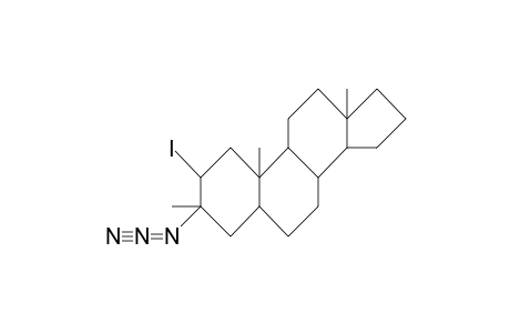 3a-Azido-2b-iodo-3b-methyl-5a-androstane