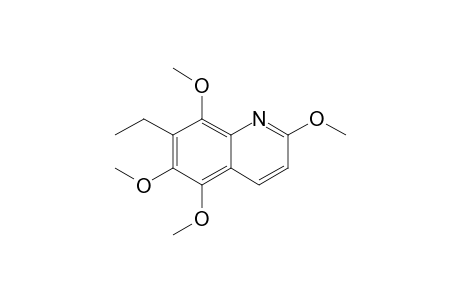 2,5,6,8-Tetramethoxy-7-ethylquinoline