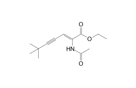 (Z)-2-acetamido-6,6-dimethyl-hept-2-en-4-ynoic acid ethyl ester