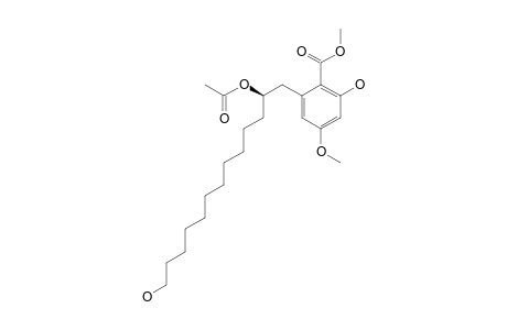 METHYL-(2'R)-6-(2-ACETOXY-13-HYDROXYTRIDECYL)-2-HYDROXY-4-METHOXYBENZOATE