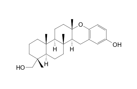 16,24-Cyclo-D(17a)-homo-21-nor-17a-oxachola-16,20(22),23-triene-4-methanol, 23-hydroxy-4,8-dimethyl-, (4.beta.,5.alpha.)-