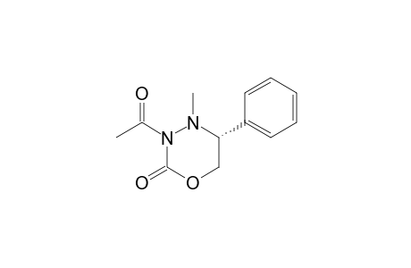 (5R)-3-Acetyl-4-methyl-5-phenyl-1,3,4-oxadiazinan-2-one