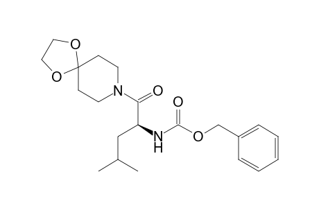 Benzyl [(1S)-1-(1,4-dioxa-8-azaspiro[4.5]dec-8-ylcarbonyl)-3-methylbutyl]carbamate