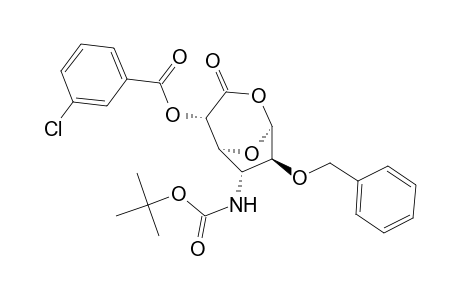 .beta.-D-Altrofuranuronic acid, 3-deoxy-3-[[(1,1-dimethylethoxy)carbonyl]amino]-2-O-(phenylmethyl)-, .epsilon.-lactone, 5-(3-chlorobenzoate)