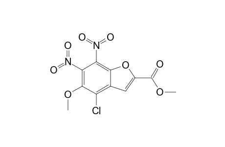 METHYL-4-CHLORO-5-METHOXY-6,7-DINITROBENZOFURAN-2-CARBOXYLATE