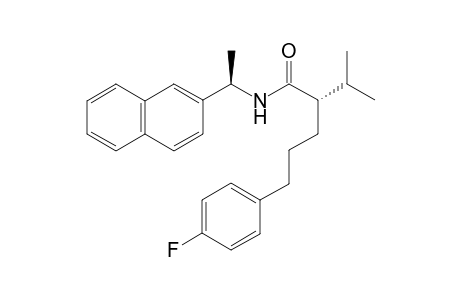 (S)-5-(4-fluorophenyl)-2-isopropyl-N-((R)-1-(naphthalen-2-yl)ethyl)pentanamide