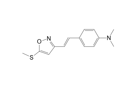 Dimethyl-[4-[(E)-2-[5-(methylthio)isoxazol-3-yl]vinyl]phenyl]amine