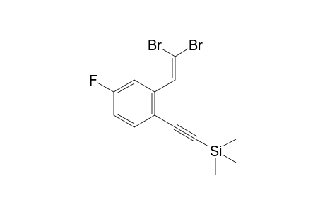 ((2-(2,2-dibromovinyl)-4-fluorophenyl)ethynyl)trimethylsilane