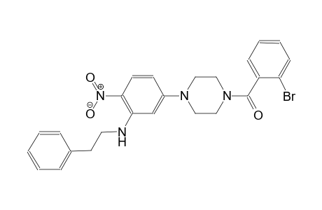 benzeneethanamine, N-[5-[4-(2-bromobenzoyl)-1-piperazinyl]-2-nitrophenyl]-