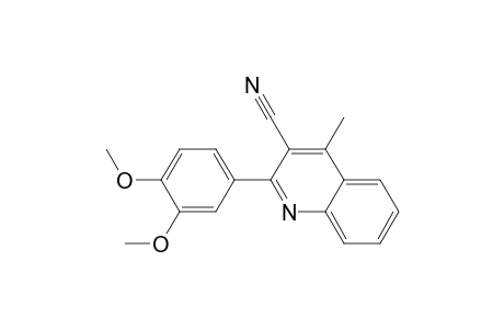3-Quinolinecarbonitrile, 2-(3,4-dimethoxyphenyl)-4-methyl-