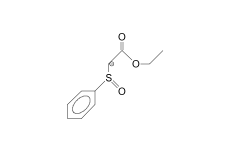 (Phenylsulfinyl)-acetic acid, ethyl ester anion