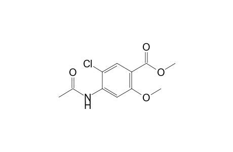 4-acetamido-5-chloro-o-anisic acid, methyl ester