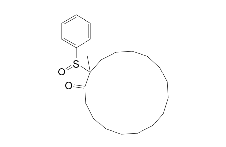 2-(benzenesulfinyl)-2-methyl-1-cyclohexadecanone