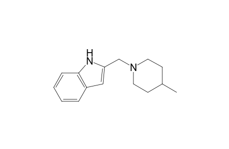 1H-Indole, 2-[(4-methyl-1-piperidinyl)methyl]-