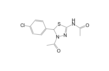 N-(4-Acetyl-5-(4-chlorophenyl)-4,5-dihydro-1,3,4-thiadiazol-2-yl)-acetamide