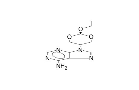 TRANS-6-AMINO-9-(2-ETHOXY-1,3-DIOXANYL-5)PURINE