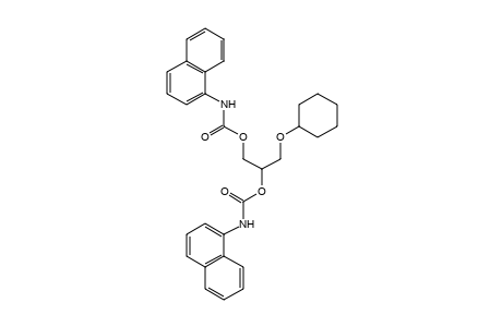 1-NAPHTHALENECARBAMIC ACID, [(CYCLOHEXYLOXY)METHYL]ETHYLENE ESTER