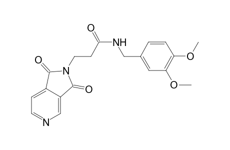 N-(3,4-dimethoxybenzyl)-3-(1,3-dioxo-1,3-dihydro-2H-pyrrolo[3,4-c]pyridin-2-yl)propanamide